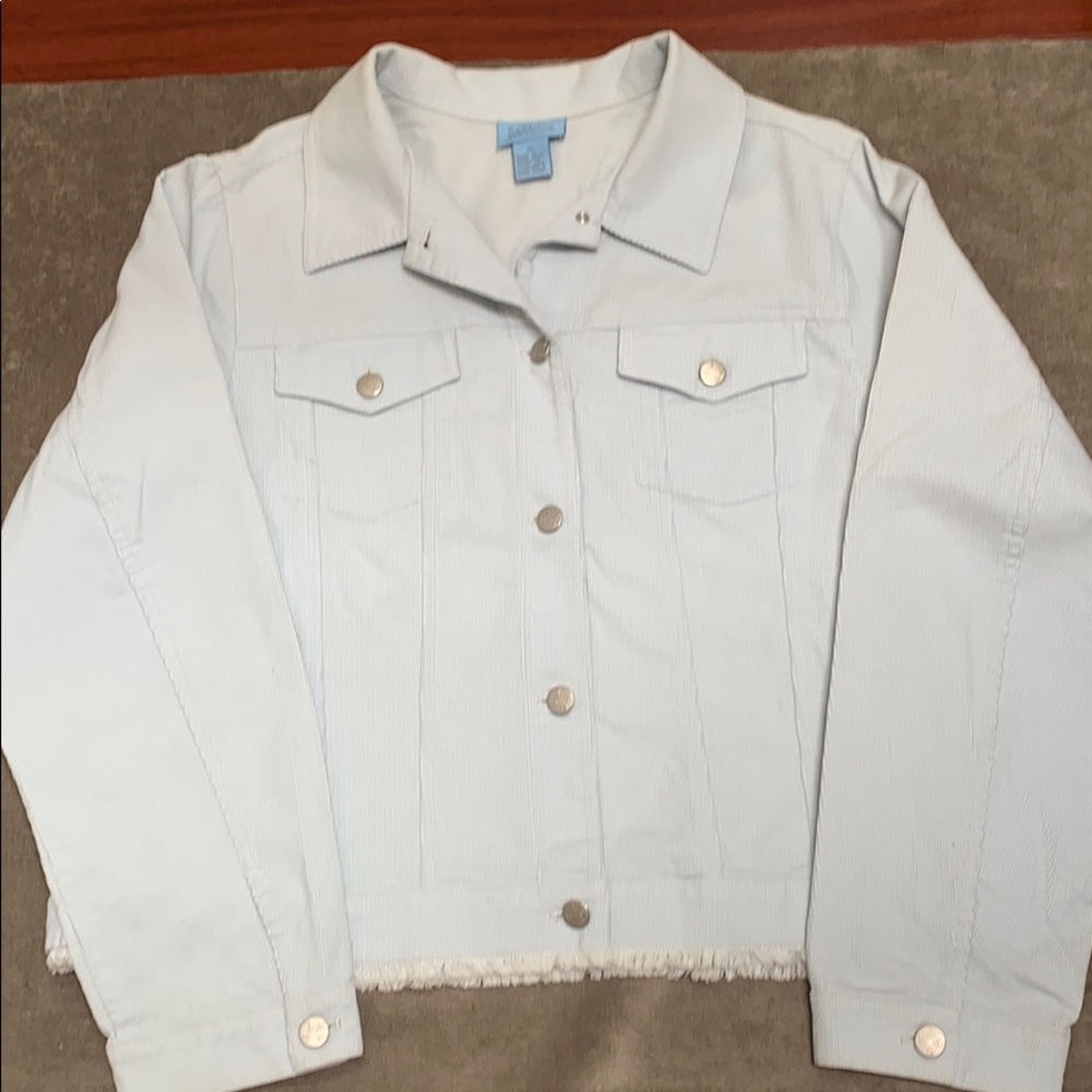So blue Sigurd Olsen Powder Blue Corduroy Jacket